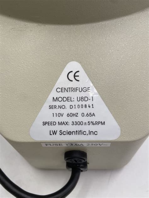 Used Lw Scientific U D Ultra D Laboratory Desktop Centrifuge