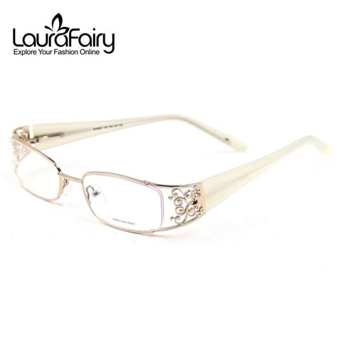 Laura Fairy Fashion Hollow Design Wide Temples Women Eyeglass Frame