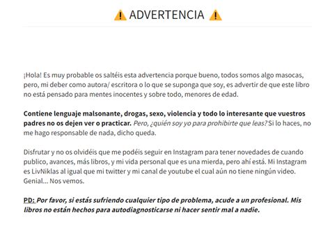 Ejemplo De Una Advertencia En Un Libro Educaci N Activa