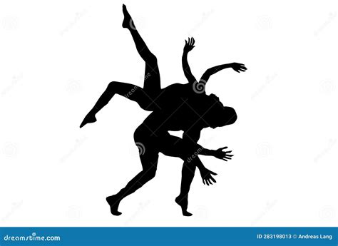 Dance Silhouette Dancing Person Sketch Shadow Dancer Art Stock Illustration - Illustration of ...