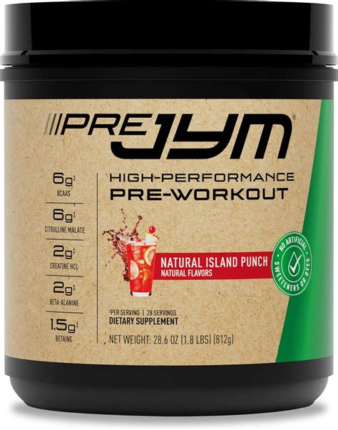 Jym Supplement Science Pre Jym Pre Workout Powder Bcaas Creatine Hci Citrulline