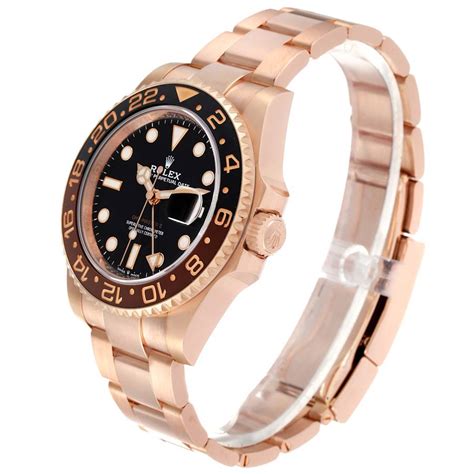 Rolex Gmt Master Ii Rose Gold Mens Watch Box Card Swisswatchexpo