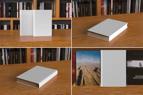 Classic Book Mockup 9 Views By Illusiongraphic Thehungryjpeg