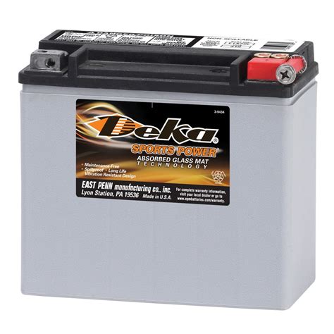 Deka 12 Volt Motorcycle Battery At