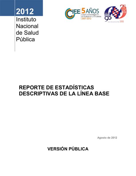 Reporte De Estad Sticas Descriptivas De La Encuesta Para La Evaluaci N