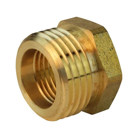 Everbilt 3 4 In Mgh X 1 2 In Fip Lead Free Brass Garden Hose Adapter