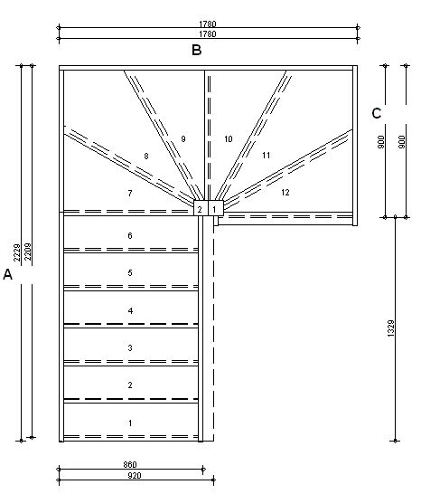 Staircases To Order Online 180 Degree Turn Winder Stairs