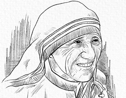 Mother Teresa Portrait Projects Photos Videos Logos Illustrations