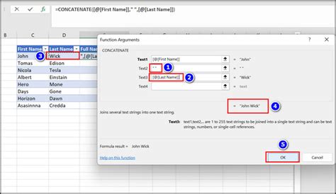 Combine First And Last Names In Ms Excel Quick Ways