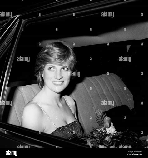 A Smiling Lady Diana Spencer At The Royal Academy Of Arts Burlington