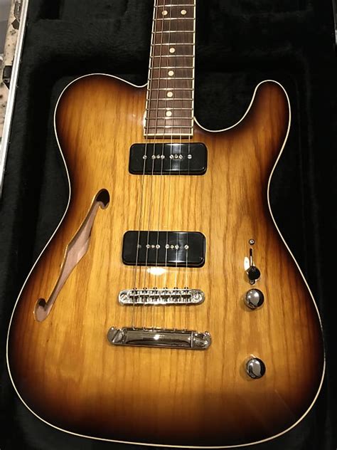 Warmoth Tele Carved Top Semi Hollowbody Reverb