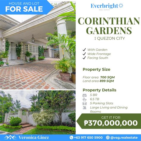 Corinthian Gardens Quezon City Br House And Lot For Sale Property