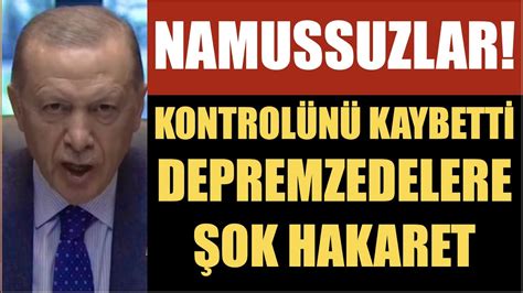 ERDOĞAN DEPREMZEDELERE HAKARET ETTİ AKPLİ VEKİL İMAMOĞLUNA SALDIRDI