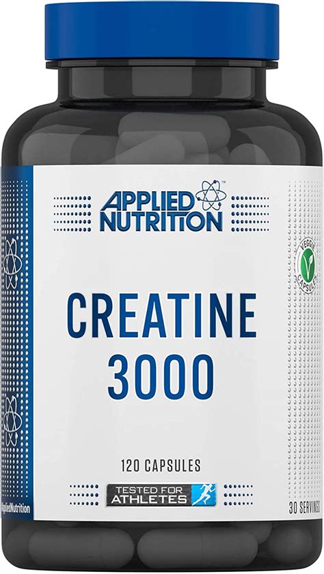 Applied Nutrition Creatine 3000 Creatine Monohydrate Capsules 3000mg Per Serving Gorilla