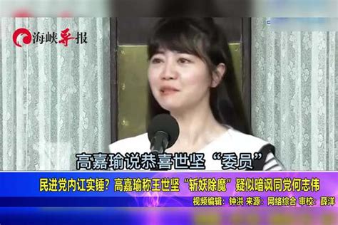 王世坚初选胜出高嘉瑜赞“斩妖除魔真男人”，被指暗讽同党何志伟