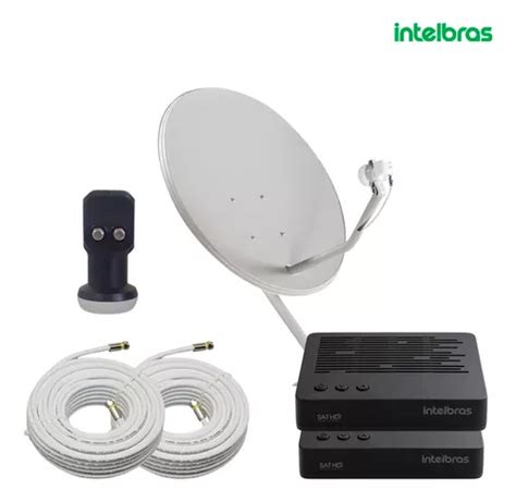 Kit Receptores Intelbras Antena Cm Cabo Lnbf G