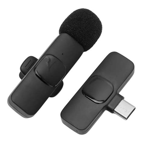 Fdit Microphone Lavalier Sans Fil Bluetooth Mini Micro Cravate Pour