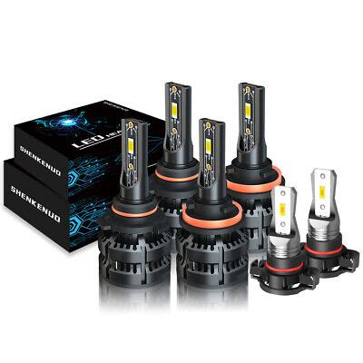 For Chevrolet Avalanche Combo Pc Sided Bulbs Led Headlight