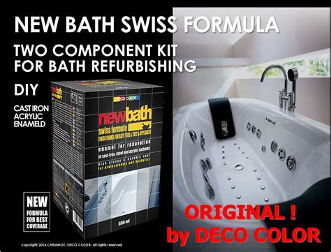 New Bath Swiss Formula K Enamel Kit Paint Bath Repair Refurbishing