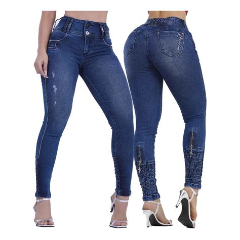 Calça Jeans Feminina Rhero Modela Bumbum Bojo Removível REF 56677