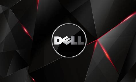 Baixe Papéis de Parede do Logotipohd Da Dell Design Em Vermelho E