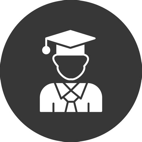 Icono De Glifo De Graduaci N Invertido Vector En Vecteezy