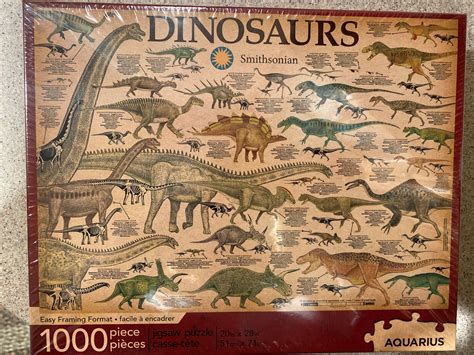 Smithsonian Aquarius Dinosaurs Piece Jigsaw Puzzle New Factory