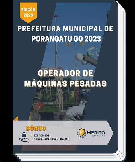 Apostila Operador De M Quinas Pesadas Prefeitura De Porangatu Go