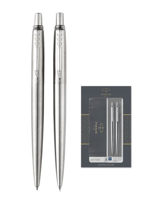 Zestaw Parker Jotter Steel CT Długopis Ołówek 2093256 Cena