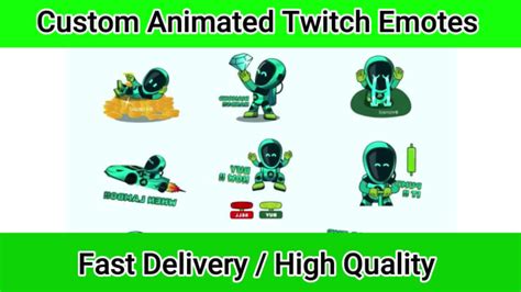 Create Custom Animated Twitch Emotes For Your Channel By Arehmangraphic