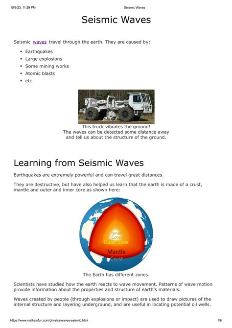 Solution Seismic Waves Studypool