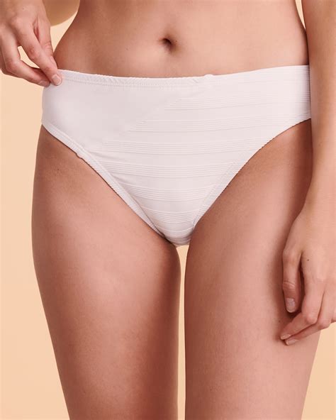 La Blanca Linea Costa Hipster Bikini Bottom White Bikini Village