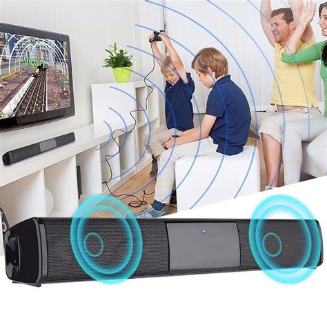 Wireless Bluetooth Sound Bar Bluetooth Wireless Speaker Sound Bar For TV 3D Stereo Surround ...