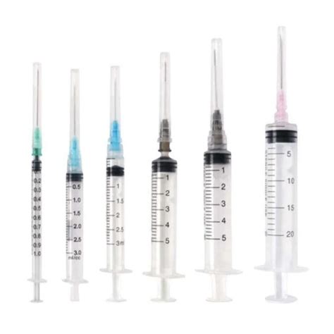 Custom Disposable Plastic Luer Lock Syringe With Needle Injection