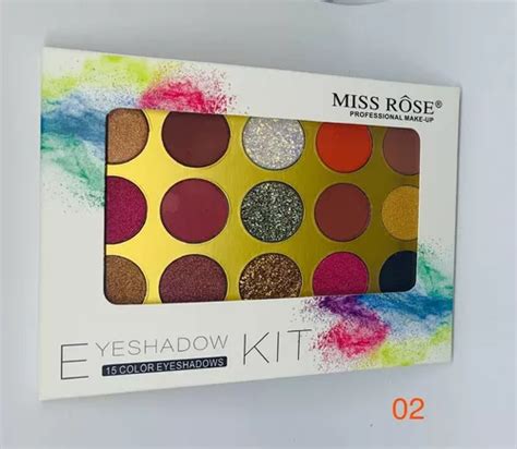 Paleta De Sombras Miss Rose Modelo 02 1 Unidade Cor Da Sombra Nude E