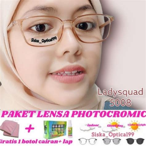 Jual Frame Kacamata Minus Antiradiasi Paket Lensa Photocromic