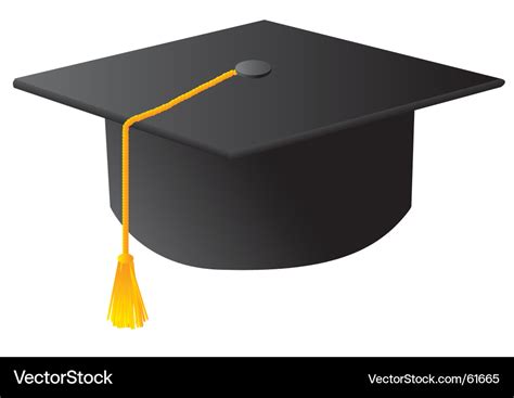 Student graduation hat Royalty Free Vector Image