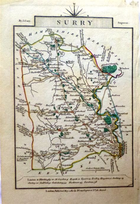 Surry Simon Hunter Antique Maps