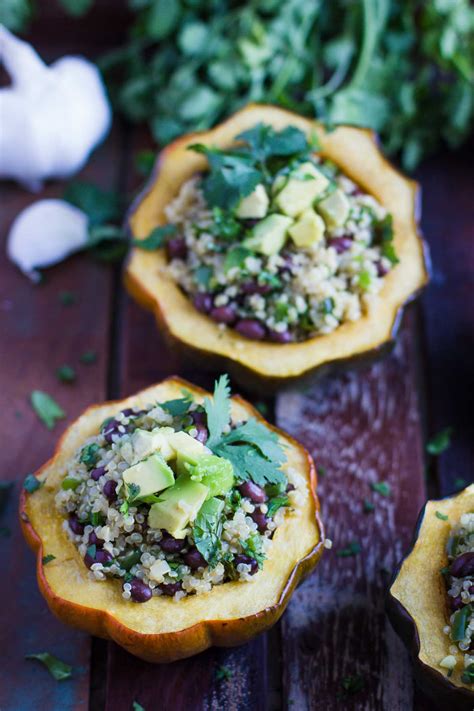 Quinoa Stuffed Acorn Squash Food With Feeling