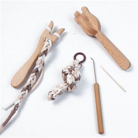 Knitting Fork And Needle Kit Lucet Fork Crochet Pcs Wooden Knitting