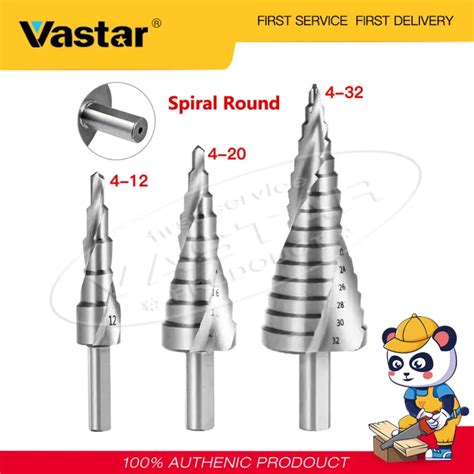 Vastar Pcs Hss Step Drill Bit Set Titanium Coated Drilling Power