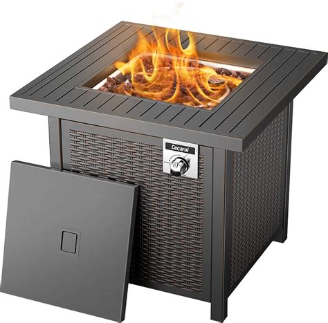 Amazon BALI OUTDOORS 32 Inch Outdoor Propane Gas Fire Pit Table