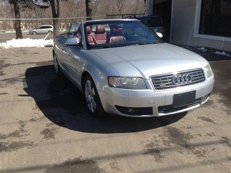 Sell Used 2004 Audi A4 Cabriolet 2dr One Owner Exotic Red Interior