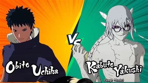 Obito Uchiha Vs Kabuto Yakushi Sage Mode Ai Vs Ai Naruto Shippuden