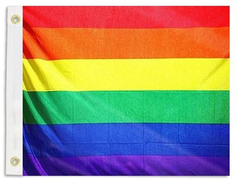 Rainbow Pride Boat Flag 12x18 In