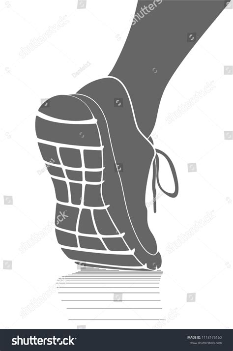 Running Sports Shoes Icon Simple Vector Stock Vector Royalty Free