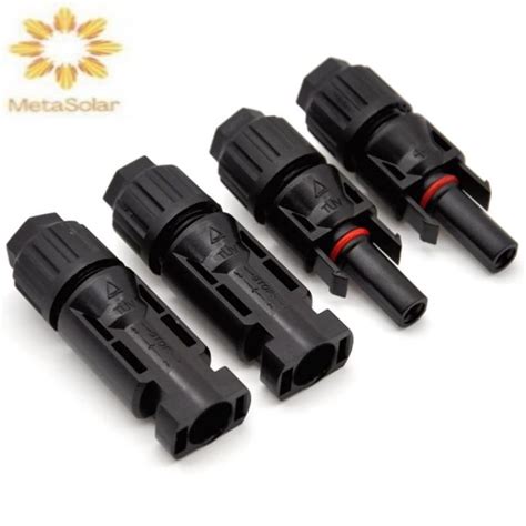 Set Mc Connectors Waterproof Male Female Plug Cable Terminals For