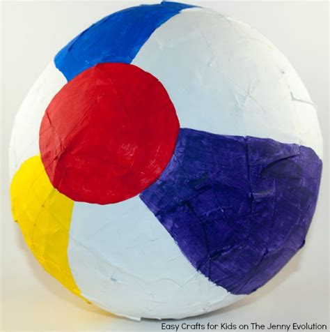 Diy Beach Ball Pinata Tutorial The Jenny Evolution