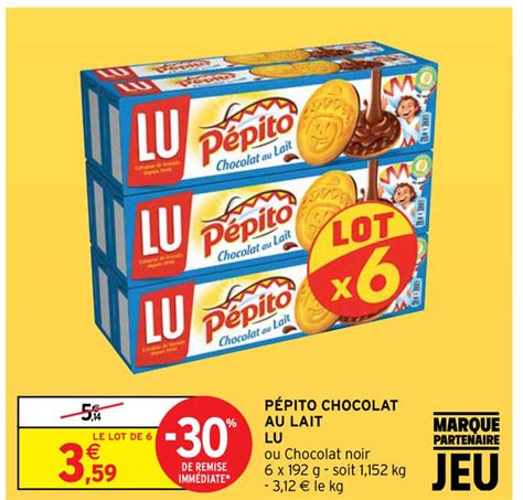 Promo P Pito Chocolat Au Lait Lu Chez Intermarch Icatalogue Fr