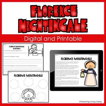 Florence Nightingale Women S History Reading Comprehension Tpt